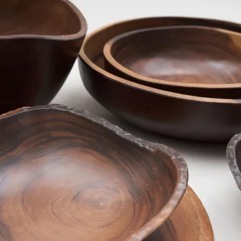 Блюдо 24,2*2,5 см круглое African Wood 2 пластик меламин P.L. Proff Cuisine