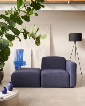 Модульный диван на 1 место с модулем спинки Neom синий 169X89X78 CM