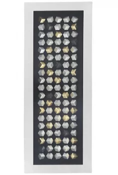 Барельеф с композицией из кубиков Cubic 160X60 CM
