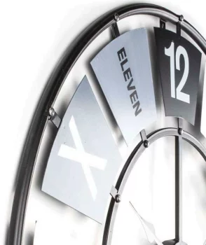 Кварцевые часы в металлическом корпусe Steel Ø68 CM