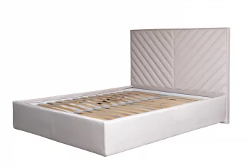 Кровать Milano Basic с подъемным механизмом, велюр, бежевый Colt002 173X220X125 CM