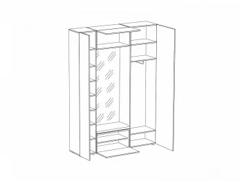 Композиция для прихожей Modus 167X40X233 CM