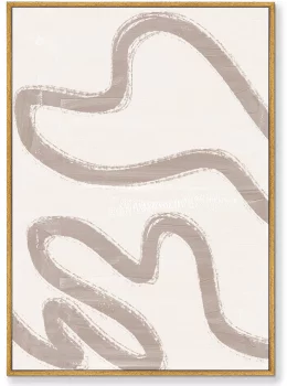 Диптих на холсте The curved geometric vibes 75X105 / 75X105 CM