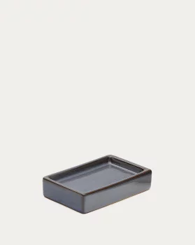 Мыльница Silvet из серого керамогранита 13.3X8.7X2.8 CM