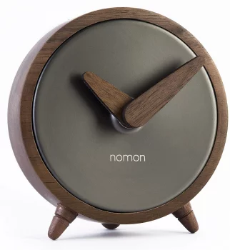 Часы настольные Atomo Ø10 CM цвет графит