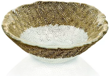 Тарелка глубокая Tricot Gold Ø18 CM