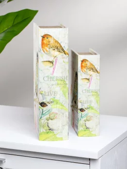 Комплект из двух шкатулок в виде книг Nuada 19X7X27 / 14X5X20 CM