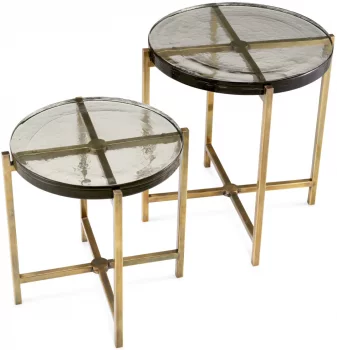 Комплект из двух столиков Haymann 50X50X50 / 57X57X61 CM