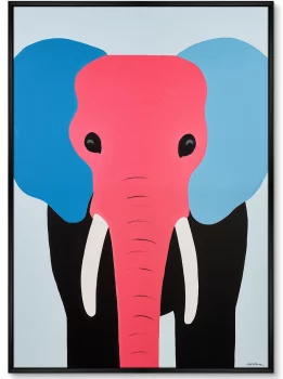 Набор из двух постеров на холсте The colorful elephants 75X105 / 75X105 CM