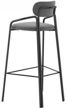 Стул барный Ror 62X51X97 CM серый