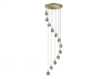 Люстра Aquaria 12L матовое золото 62X62X250 CM