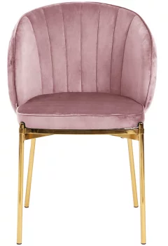 Стул Coral 58X58X82 CM велюр цвет пыльная роза