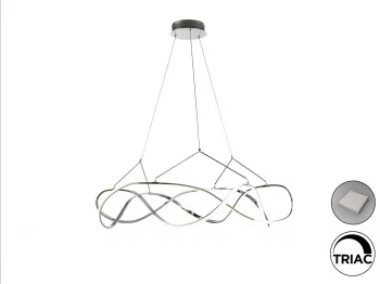 Подвесной светильник Molly LED хром DIM 110X110X38 CM