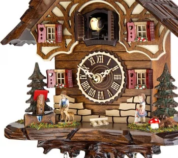 Кварцевые настенные часы с кукушкой Hut 20X16X24 CM