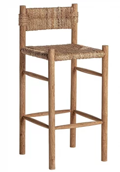 Барный стул из тикового дерева Voghera 48X45X104 CM