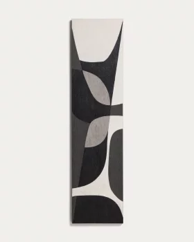 Абстрактная картина Onure черно-белая 45X180 CM