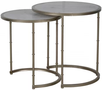 Столики с мрамором Sum 58X58X61 / 50X50X56 CM