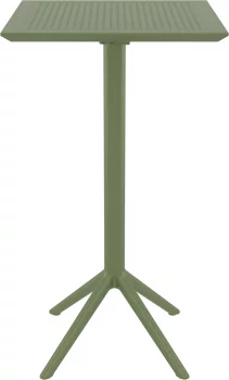 Стол пластиковый барный Sky Folding Bar 60X60X108 CM зелёный