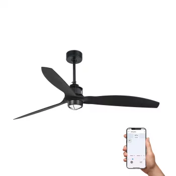 Потолочный вентилятор с освещением Just Fan M черный 128X128X42.4 CM