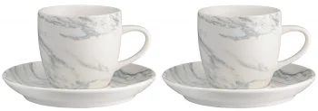 Набор из двух чайных пар Marble 250 ml