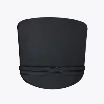 Подушка к стулу Лугано без подлокотников черная экокожа 45X43X2 CM