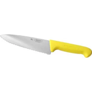 Нож поварской 25 см волнистое лезвие PRO-Line желтая ручка P.L. Proff Cuisine