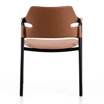 Стул Suite, кожа коричневый 