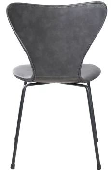 Стул Seven Leather 47X52X80 CM серый