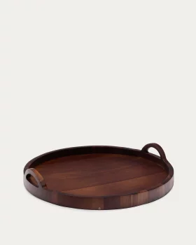 Поднос Zoa из древесины акации в темном исполнении FSC 100% 50X50X8.3 CM