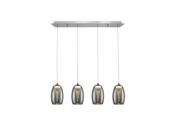 Подвесной светильник Nebula 4L LED хром 72X12X18 CM