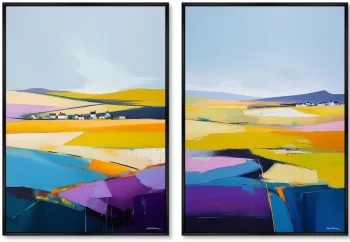Набор из двух постеров на холсте Landscape Collection 75X105 / 75X105 CM