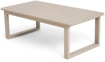 Журнальный столик из алюминия Прато 130X68X45 CM