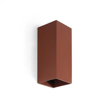 Настенный светильник Lune квадратный терракотовый 2xGU10 15X6.5X8 CM