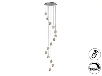 Большая хромированная люстра Rocio 50X270 CM