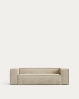 3-местный диван Blok из натурального толстого вельвета 240X100X69 CM