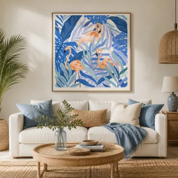 Постер Flamencos 100X100 CM