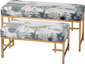 Банкетки, набор 2 предмета 100X40X50; 72X40X36 CM