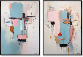Набор из двух постеров на холсте The educated ones 75X105 / 75X105 CM