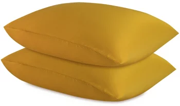 Набор наволочек из премиального сатина Essential 50X70 / 50X70 CM горчичного цвета