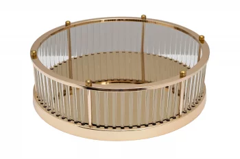 Декоративный поднос с золотыми бортами 40X12.5 CM