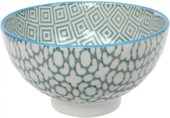 Чаша Geo Eclectic Rice Bowl 12X7 CM зелёная