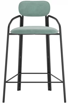 Стул полубарный Ror 60X51X88 CM светло-бирюзовый