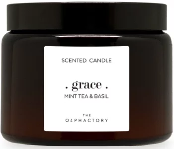 Свеча ароматическая The Olphactory Mint Tea Basil 72 часа горения