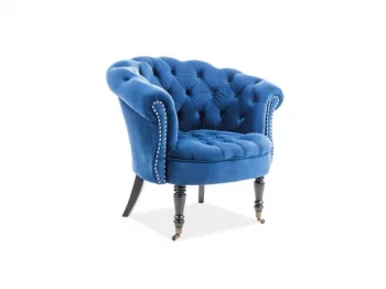 Кресло Signal PHILLIPS VELVET BLUVEL 86 (синий)