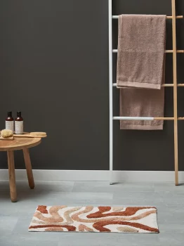 Коврик для ванной flow терракотового цвета из коллекции ethnic, 50x80 см