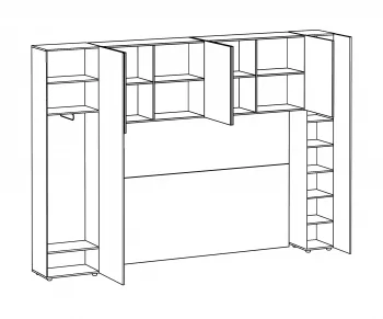 Композиция Modus 45 332,2X40X233 CM