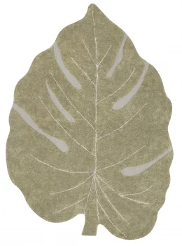 Хлопковый ковёр ручной работы Monstera Leaf 200X300 CM