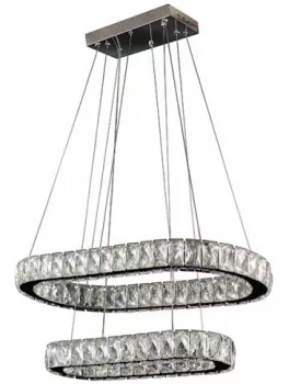 Двухъярусная люстра Diva Oval LED 61X31X50 CM
