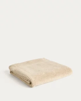 Бежевое жаккардовое банное полотенце из 100% хлопка Olvira 70X140 CM