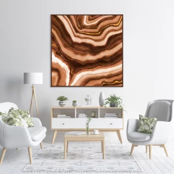 Репродукция на холсте Agate Ambra Gold 105X105 CM